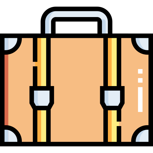 walizka Detailed Straight Lineal color ikona