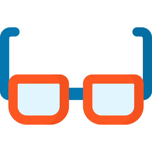Thick glasses Special Flat icon