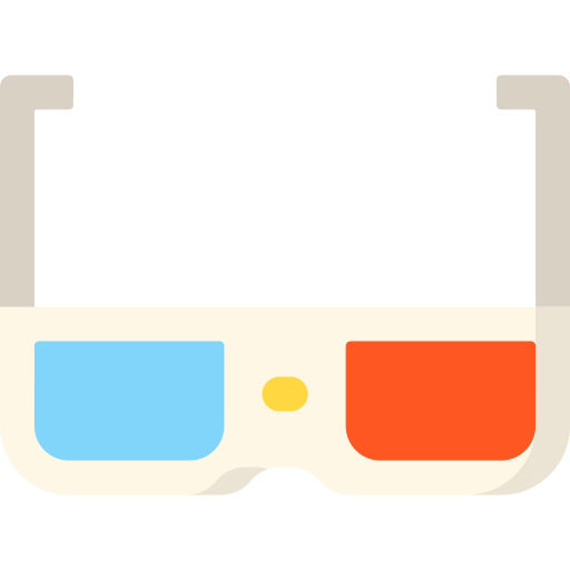 3d glasses Special Flat icon