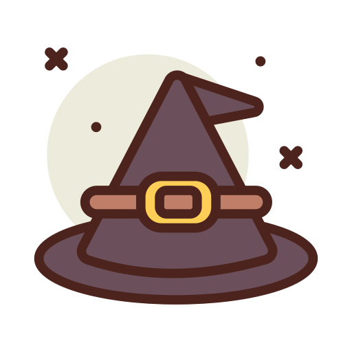 Witch hat Darius Dan Lineal Color icon