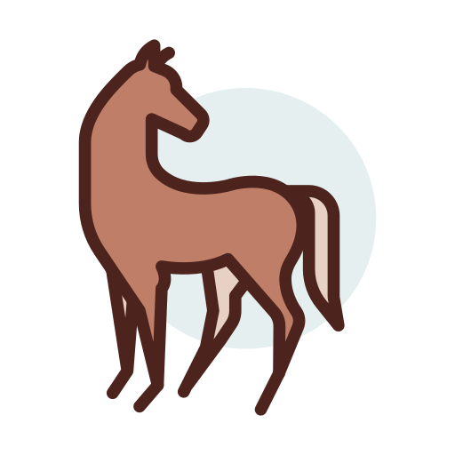 koń Darius Dan Lineal Color ikona