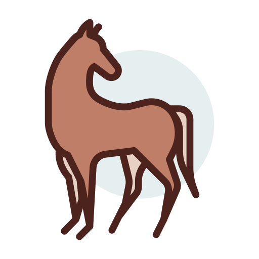 Horse Darius Dan Lineal Color icon
