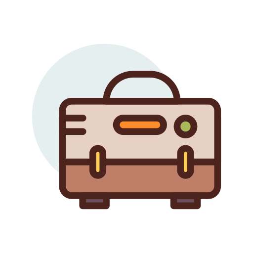 Briefcase Darius Dan Lineal Color icon