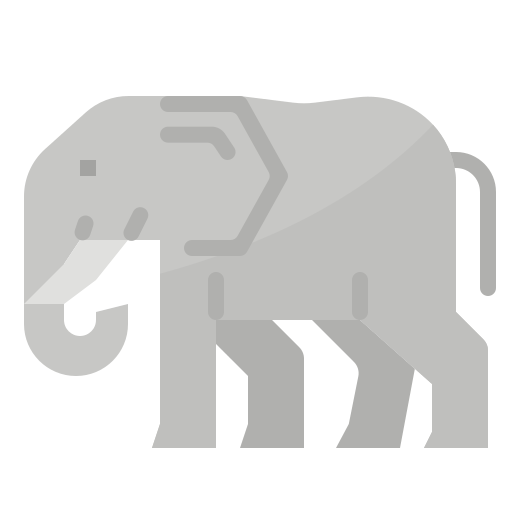 Elephant Aphiradee (monkik) Flat icon