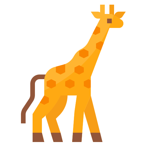 giraffa Aphiradee (monkik) Flat icona