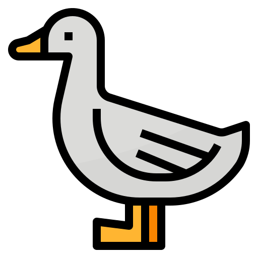 Duck Aphiradee (monkik) Lineal Color icon