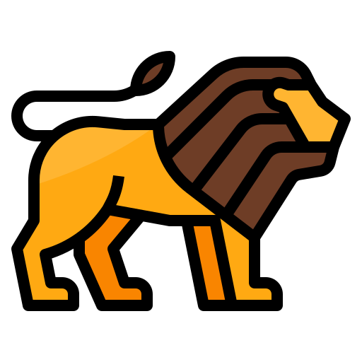 Lion Aphiradee (monkik) Lineal Color icon