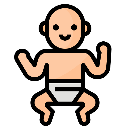 Baby Aphiradee (monkik) Lineal Color icon