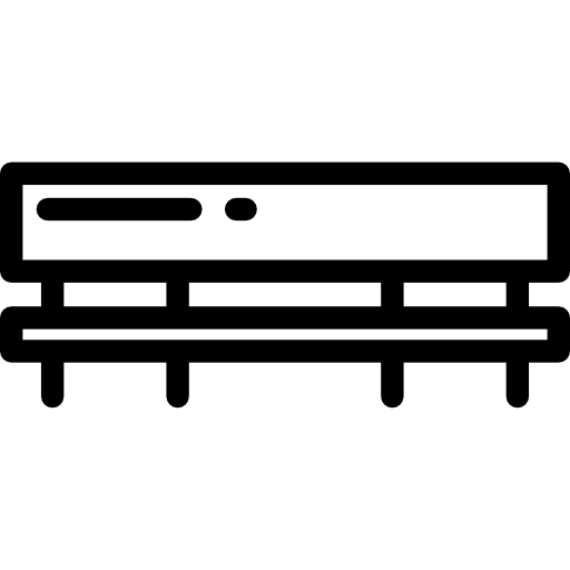 벤치 Detailed Rounded Lineal icon