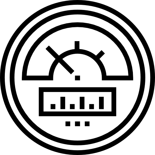 velocímetro Detailed Straight Lineal icono