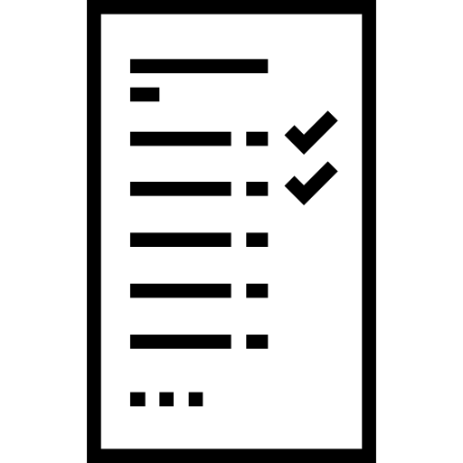 List Detailed Straight Lineal icon