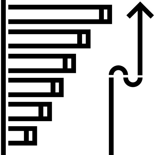 막대 차트 Detailed Straight Lineal icon