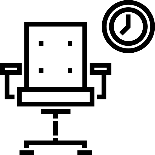 デスクチェア Detailed Straight Lineal icon