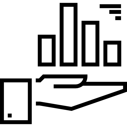 gráfico de barras Detailed Straight Lineal icono