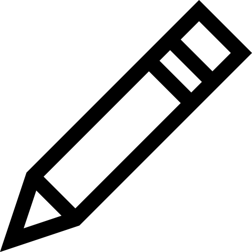 lápiz Basic Straight Lineal icono