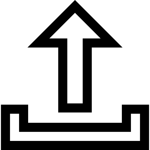 subir Basic Straight Lineal icono