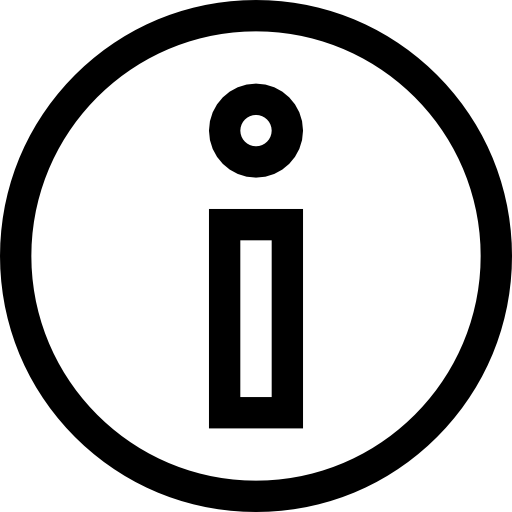 información Basic Straight Lineal icono