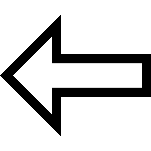 seta esquerda Basic Straight Lineal Ícone