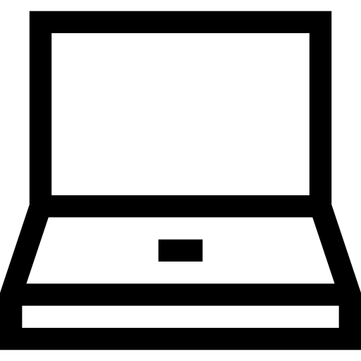 computador portátil Basic Straight Lineal Ícone