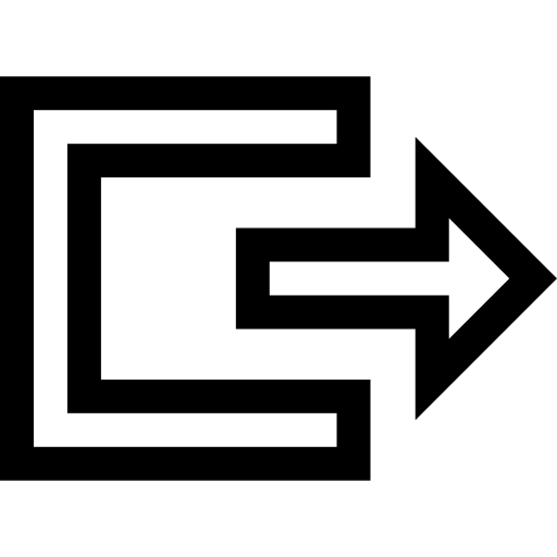 ausloggen Basic Straight Lineal icon