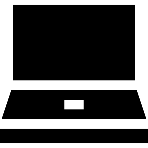 laptop Basic Straight Filled ikona