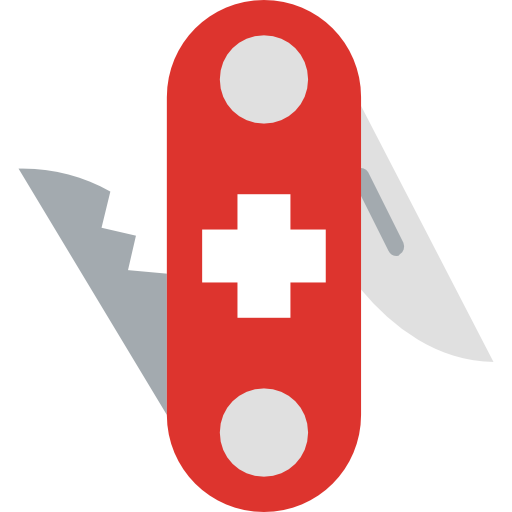 cuchillo del ejército suizo Basic Miscellany Flat icono