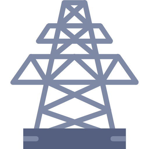elektrische toren Basic Miscellany Flat icoon