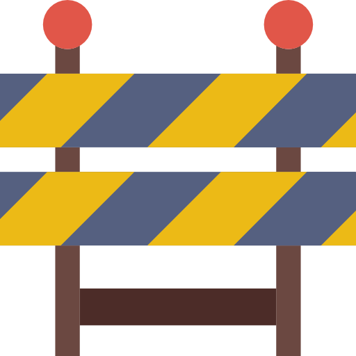 barrière Basic Miscellany Flat Icône