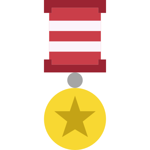 médaille Basic Miscellany Flat Icône