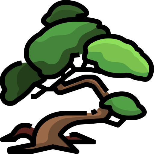 bonsai Justicon Lineal Color icono