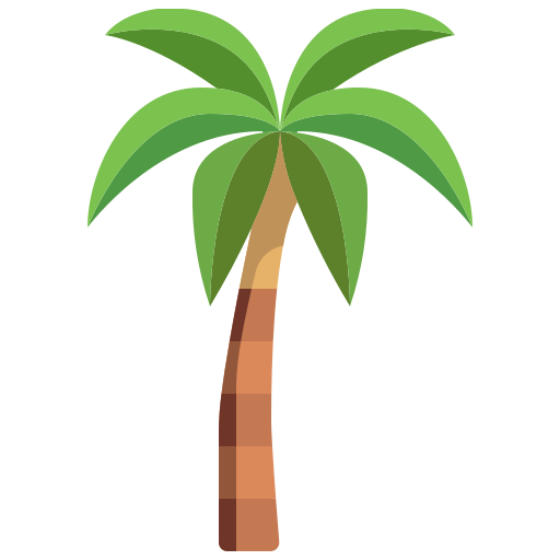 drzewo kokosowe Justicon Flat ikona