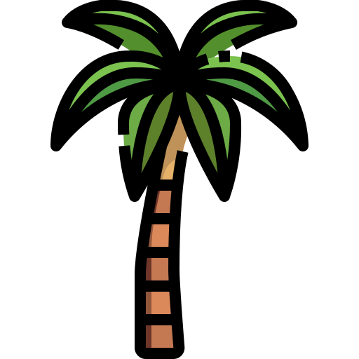 Кокосовая пальма Justicon Lineal Color иконка