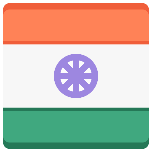 bandiera dell'india Justicon Flat icona