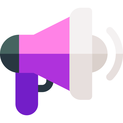 Megaphone Basic Rounded Flat icon