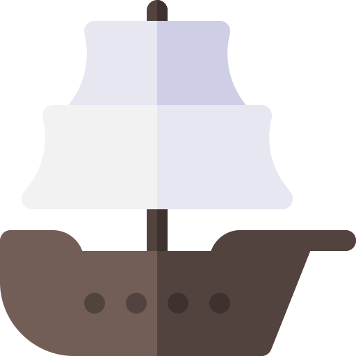 statek Basic Rounded Flat ikona