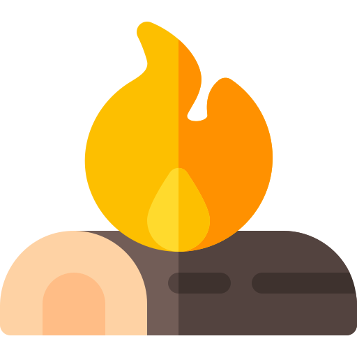 legna da ardere Basic Rounded Flat icona