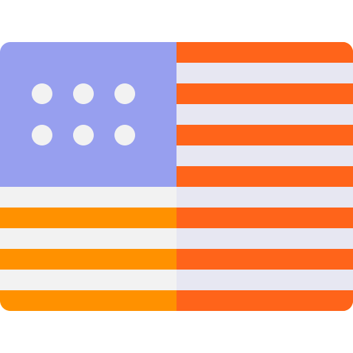 stany zjednoczone ameryki Basic Rounded Flat ikona