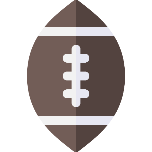 futbol amerykański Basic Rounded Flat ikona