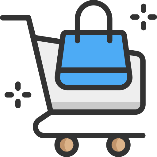 Shopping cart SBTS2018 Lineal Color icon