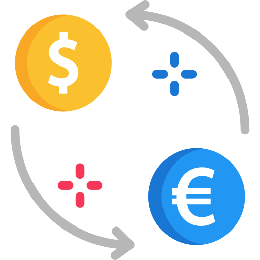 Money exchange SBTS2018 Flat icon