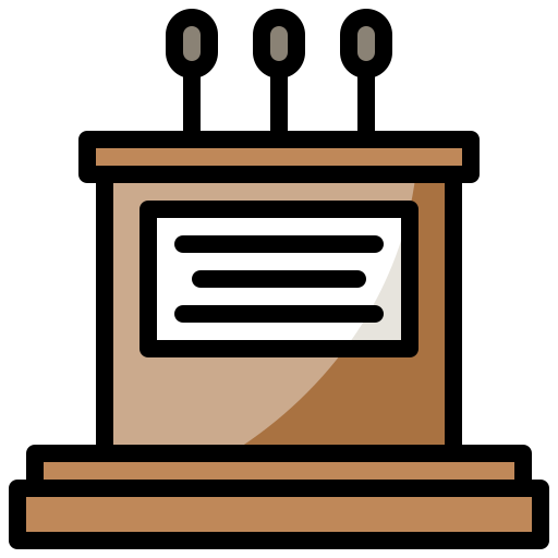 podium Generic Outline Color icoon