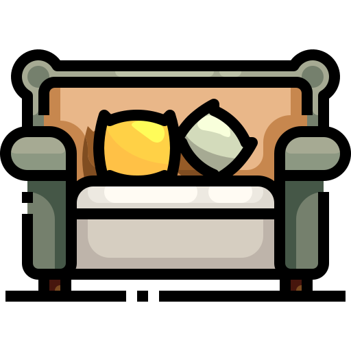 sofa Justicon Lineal Color ikona