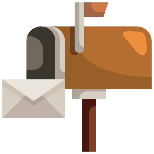Mailbox Justicon Flat icon