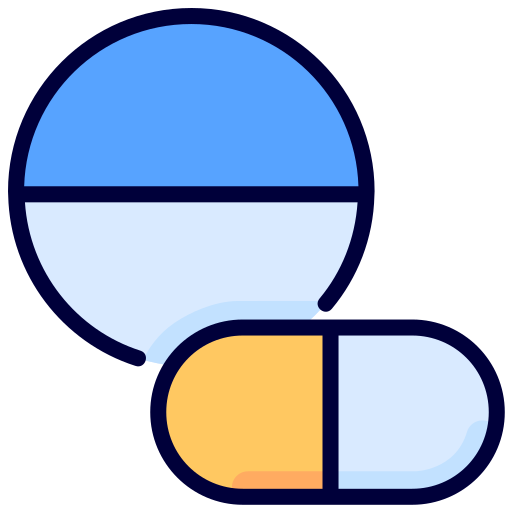 ピル Generic Outline Color icon