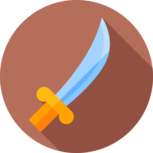 miecz Flat Circular Flat ikona