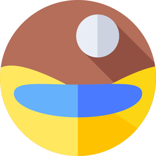 oase Flat Circular Flat icoon