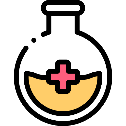 Flask Detailed Rounded Lineal color icon