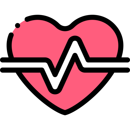 Heart beat Detailed Rounded Lineal color icon