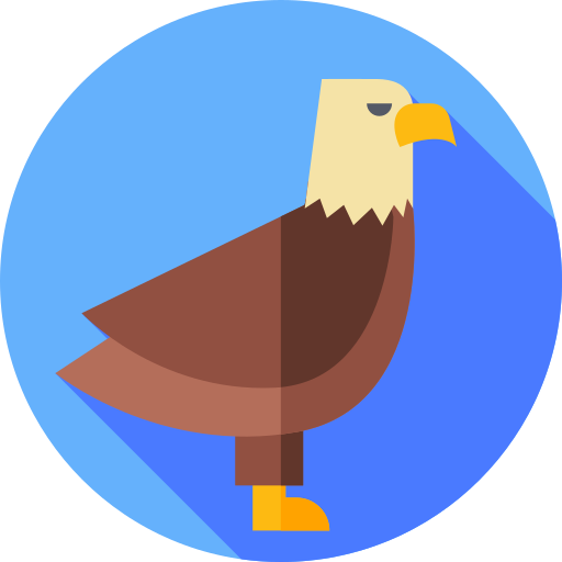 Águila Flat Circular Flat icono