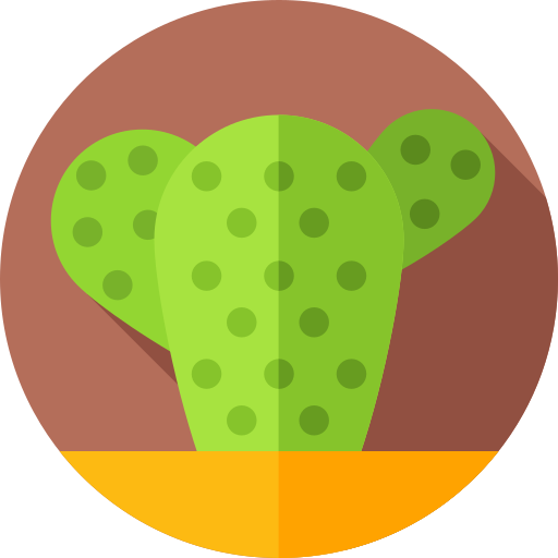 cactus Flat Circular Flat icono